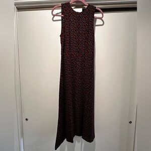 Reformation Red Roses Midi Dress in Size 10
